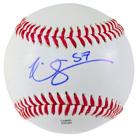 Nick Snyder Signed Baseball Texas Rangers Exact Proof Photo Autographed COA - Picture 1 of 7